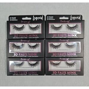 The Crème Shop Legend 3D Faux Mink False Eyelashes - Set of 6 - NIP